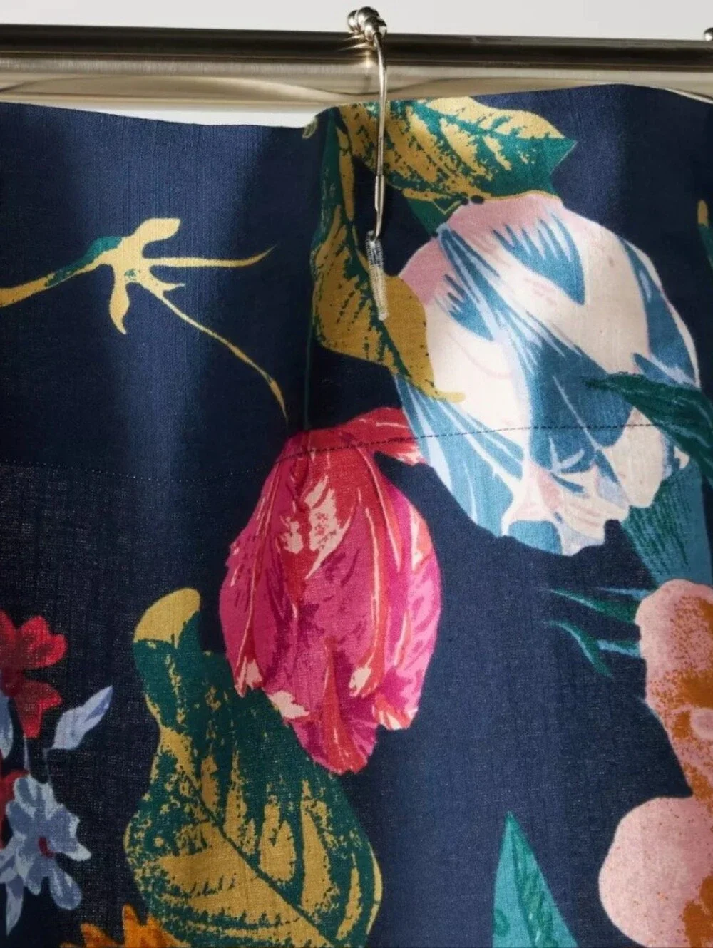 Anthropologie Agneta Organic Cotton Shower Curtain